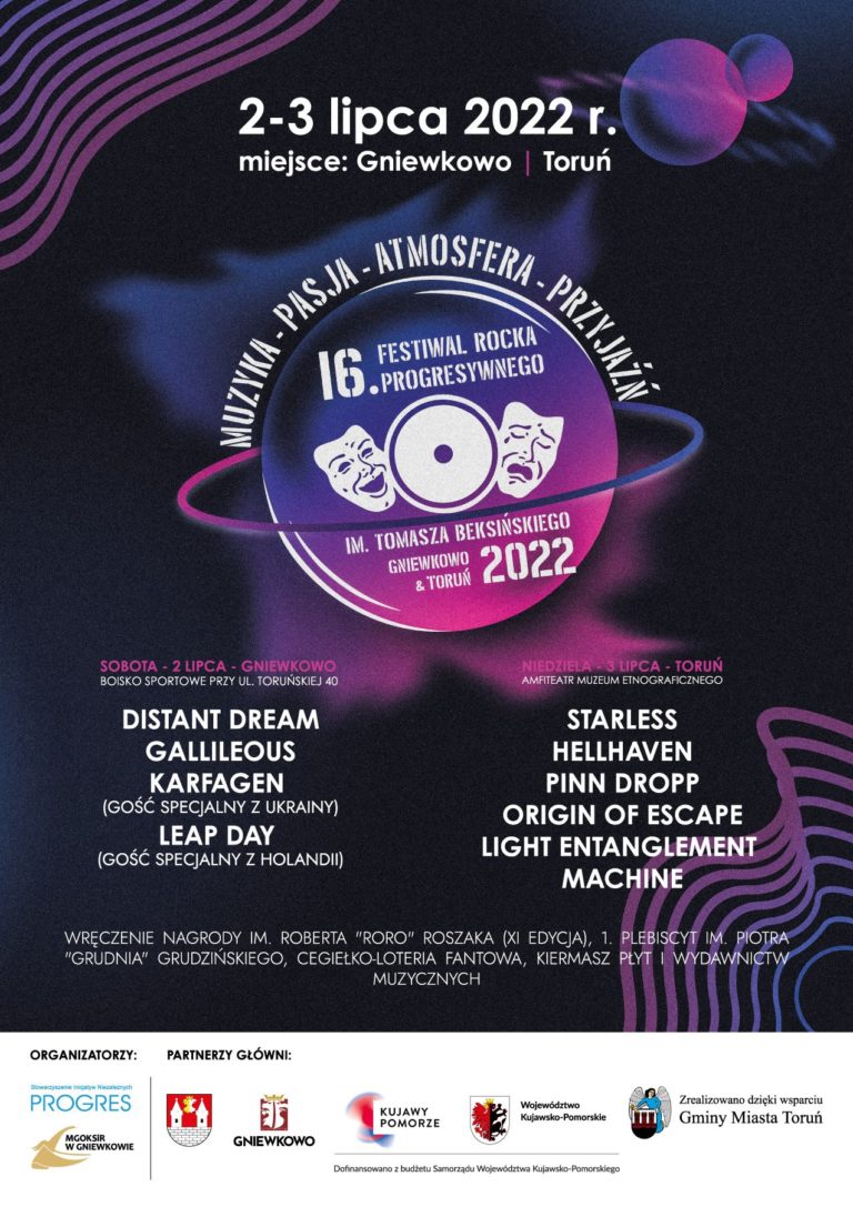 16 festiwal rocka progresywnego gniewkowo 2022
