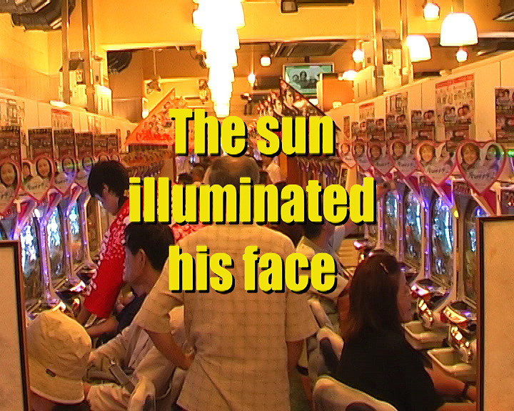 The sun illuminated his face