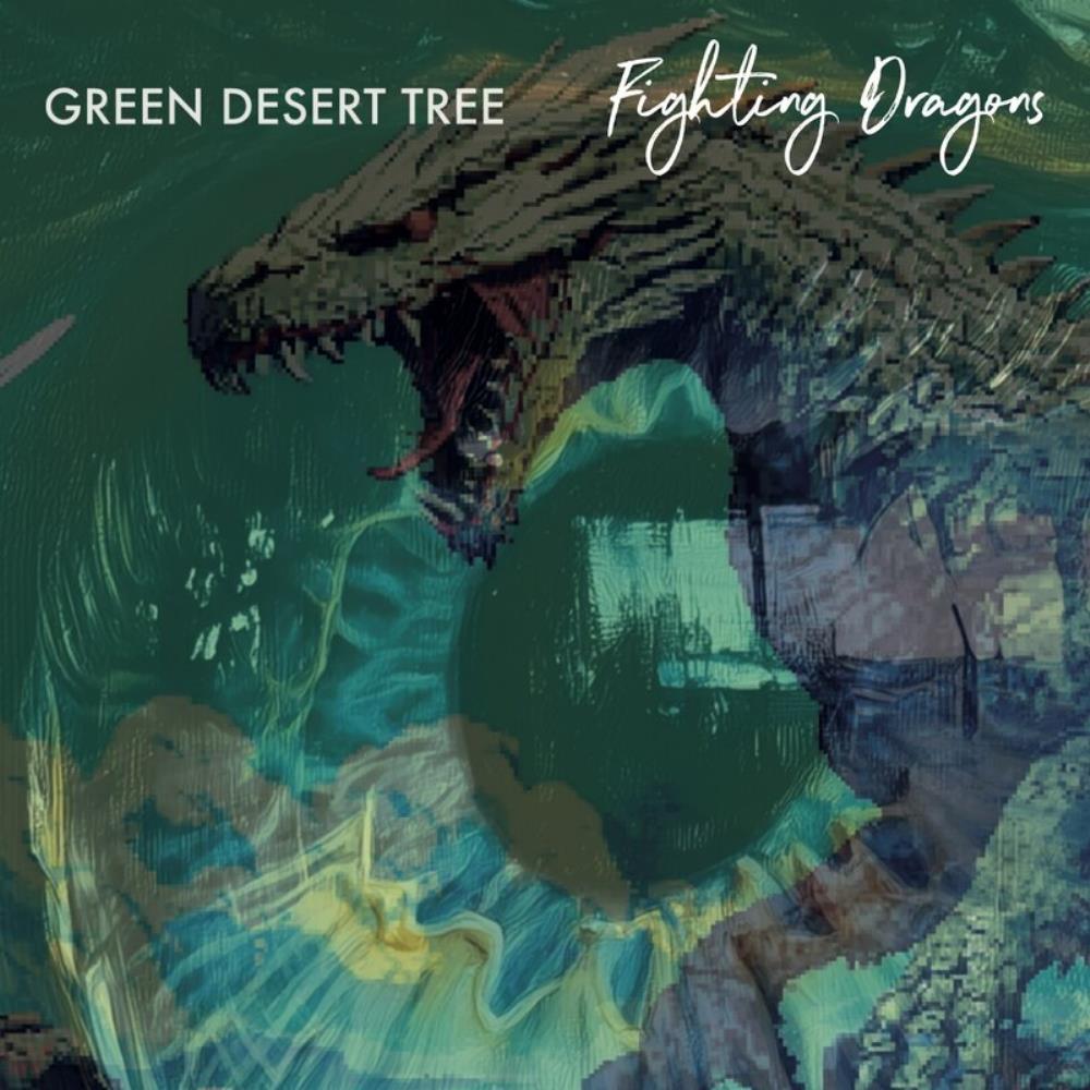 Green Desert Tree - Fighting Dragons
